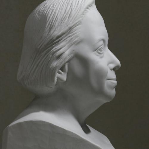  Portrait Dr. Elizabeth Philpot  Historienne d'art - 2020- ( marbre de Carrare)