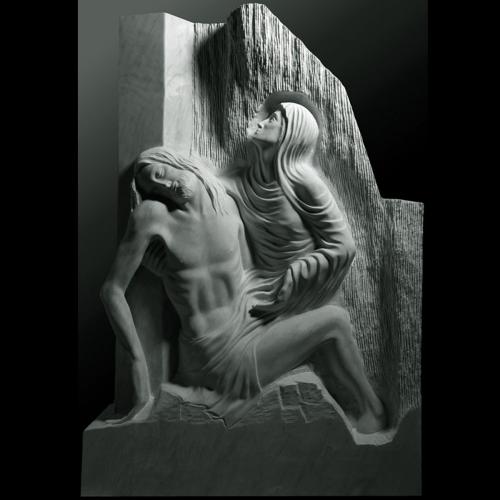 XII. STATION - CHEMIN DE CROIX DE LA RÉSURRECTION - À LOURDES DE MARIA DE FAYKOD 