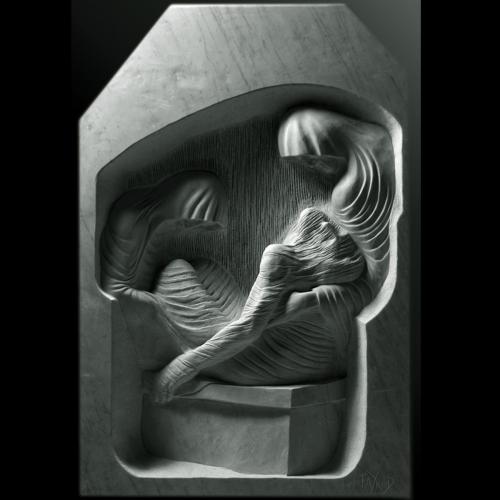 XIV. STATION - CHEMIN DE CROIX DE LA RÉSURRECTION - À LOURDES DE MARIA DE FAYKOD 